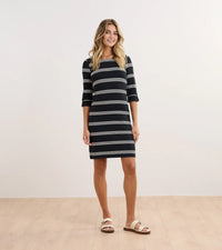 Hatley -Lucy Dress - Caviar Stripe