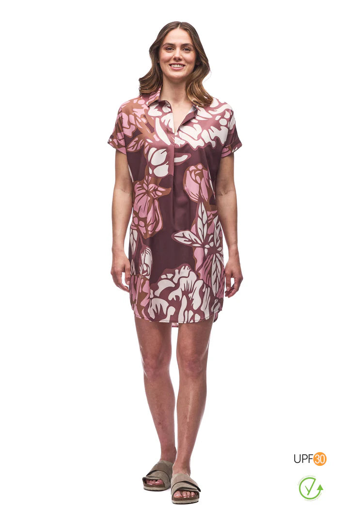 Indyeva -Frivol- Burgundy Piwonia Print
