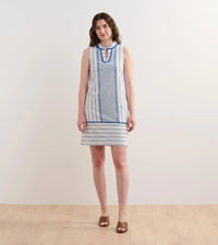 Hatley - Marin Shirt Dress- White Blue Stripes