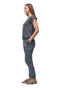 Indyeva - Sofi III V-Neck Top - Thyme