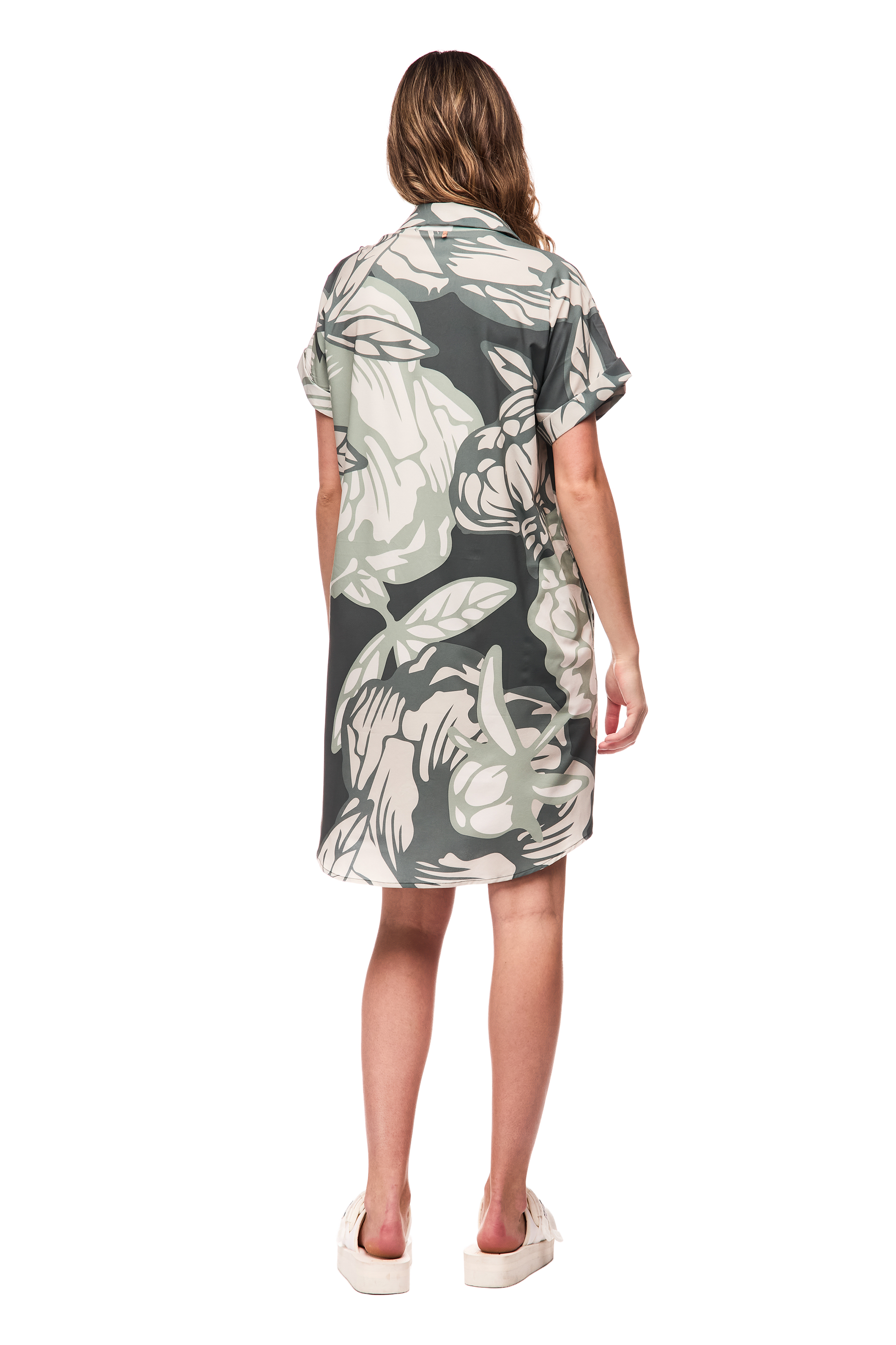 INDYEVA - Frivol Dress - Nephrite Piwonia Print