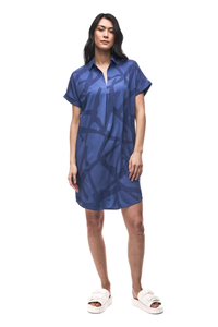 INDYEVA Frivol Dress - Nautica Root Print