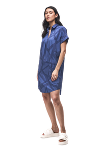 INDYEVA Frivol Dress - Nautica Root Print