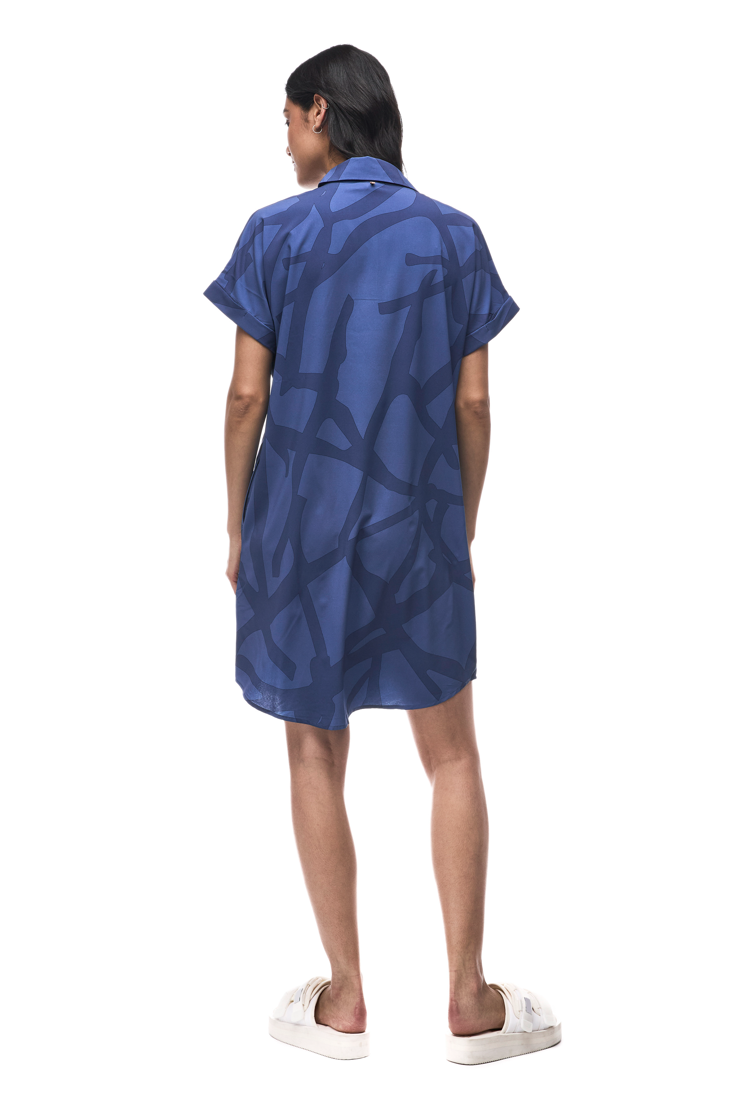 INDYEVA Frivol Dress - Nautica Root Print