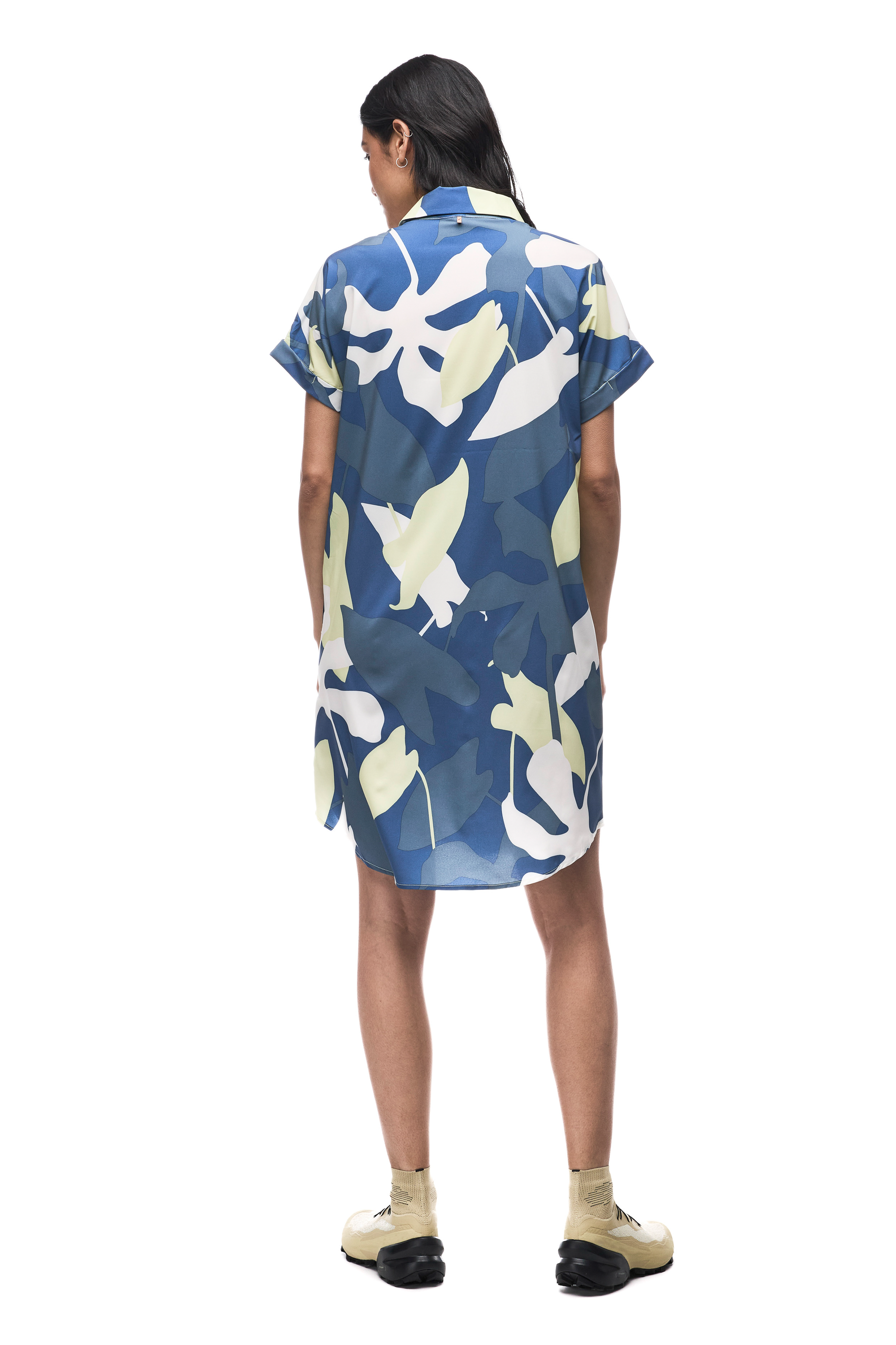 INDYEVA Frivol Dress - Lemon Oasis Print
