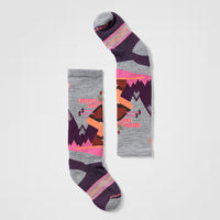 SMARTWOOL - kid's wintersport full cushion mountain moose pattern over the calf socks