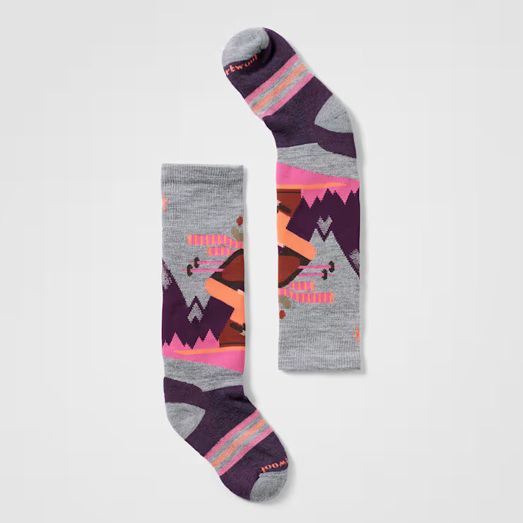 SMARTWOOL - kid's wintersport full cushion mountain moose pattern over the calf socks