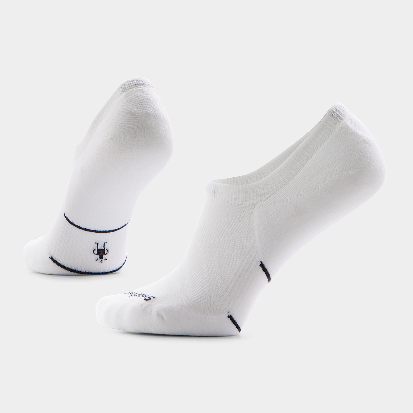 SMARTWOOL Women's Run Targeted Cushion No Show Socks - White