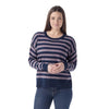 Smartwool Women Edgewood Boyfried Crewneck Sweater - Chalk Violet