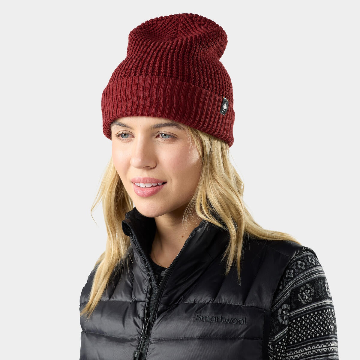 SMARTWOOL Creek Run Beanie Everyday - Cherry Lacquer