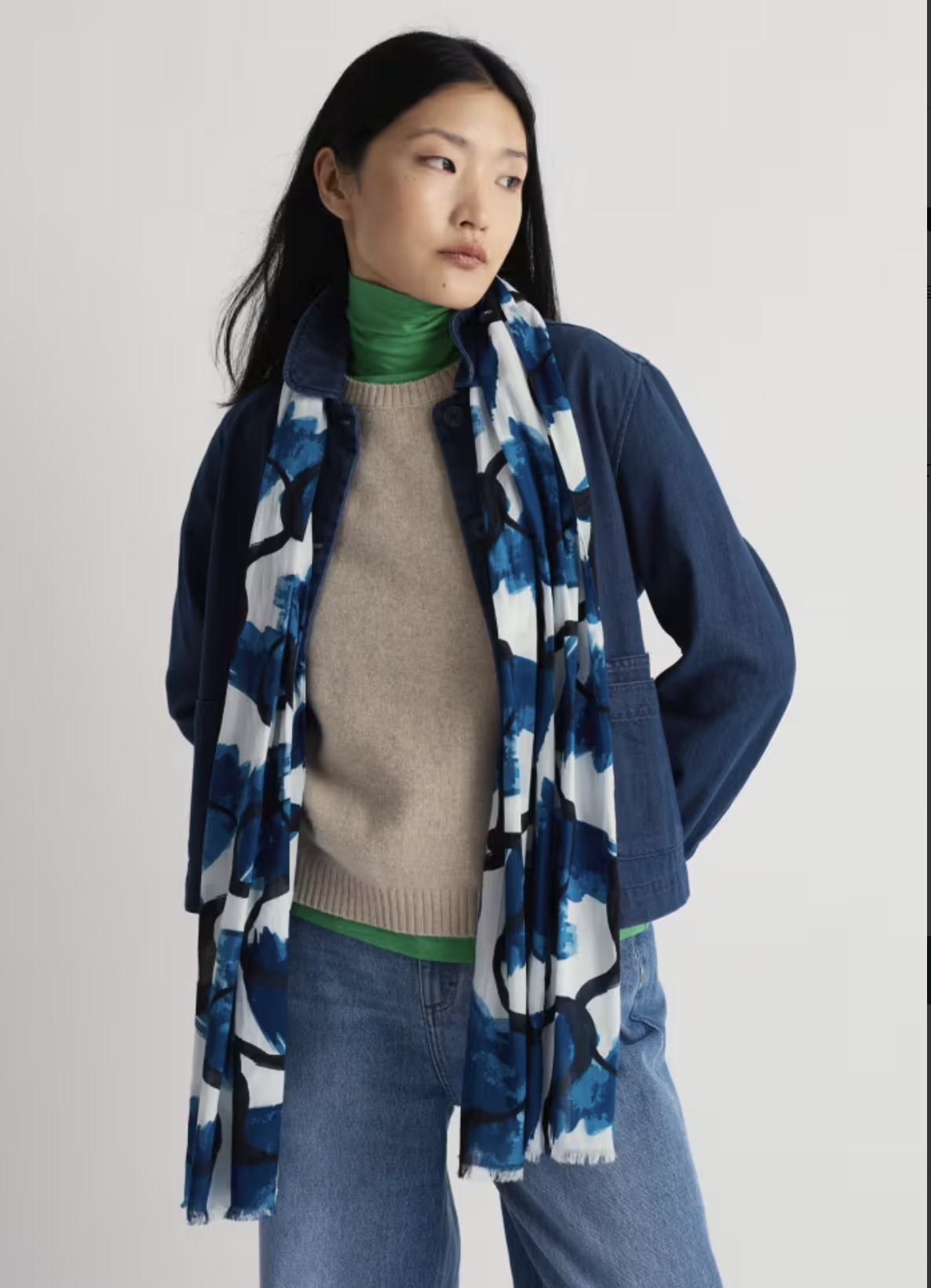 SEASALT May Garland Scarf - Paint Canvas Sail