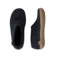 GLERUPS Leather Sole Shoe - Charcoal