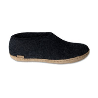 GLERUPS Leather Sole Shoe - Charcoal