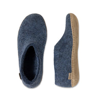 GLERUPS Leather Sole Shoe - Denim