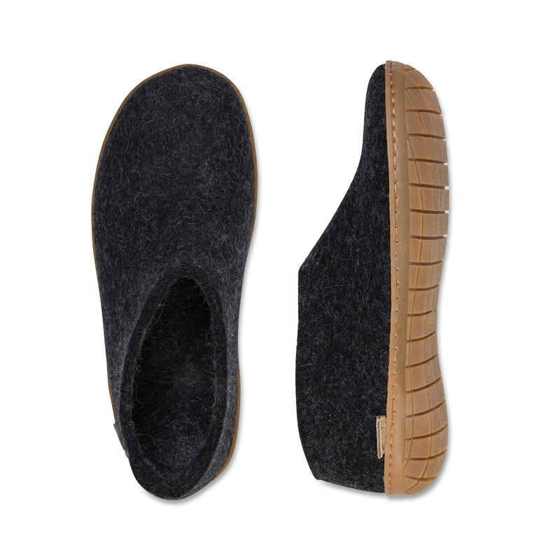 GLERUPS Rubber Sole Shoe - Charcoal