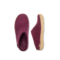 GLERUPS Leather Sole Slip On - Cranberry