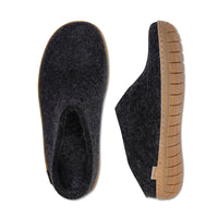 GLERUPS Rubber Sole Slip On - Charcoal