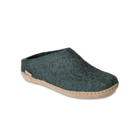 GLERUPS Leather Sole Slip On - Forest