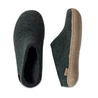 GLERUPS Leather Sole Slip On - Forest