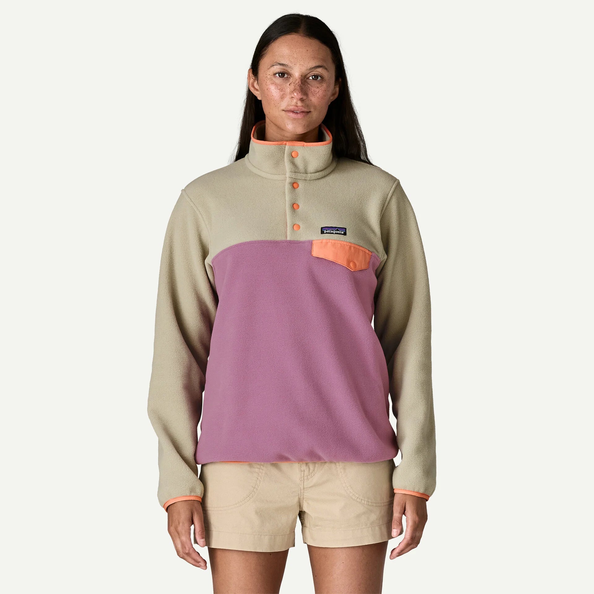PATAGONIA Women's Lightweight Synchilla Snap-T Pullover - Light Violet