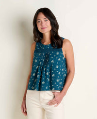TOAD & CO. Women's Manzana Pin Tuck Tank - Midnight Print