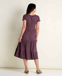 TOAD & CO. Women's Marley Tiered Midi Dress - Raisin