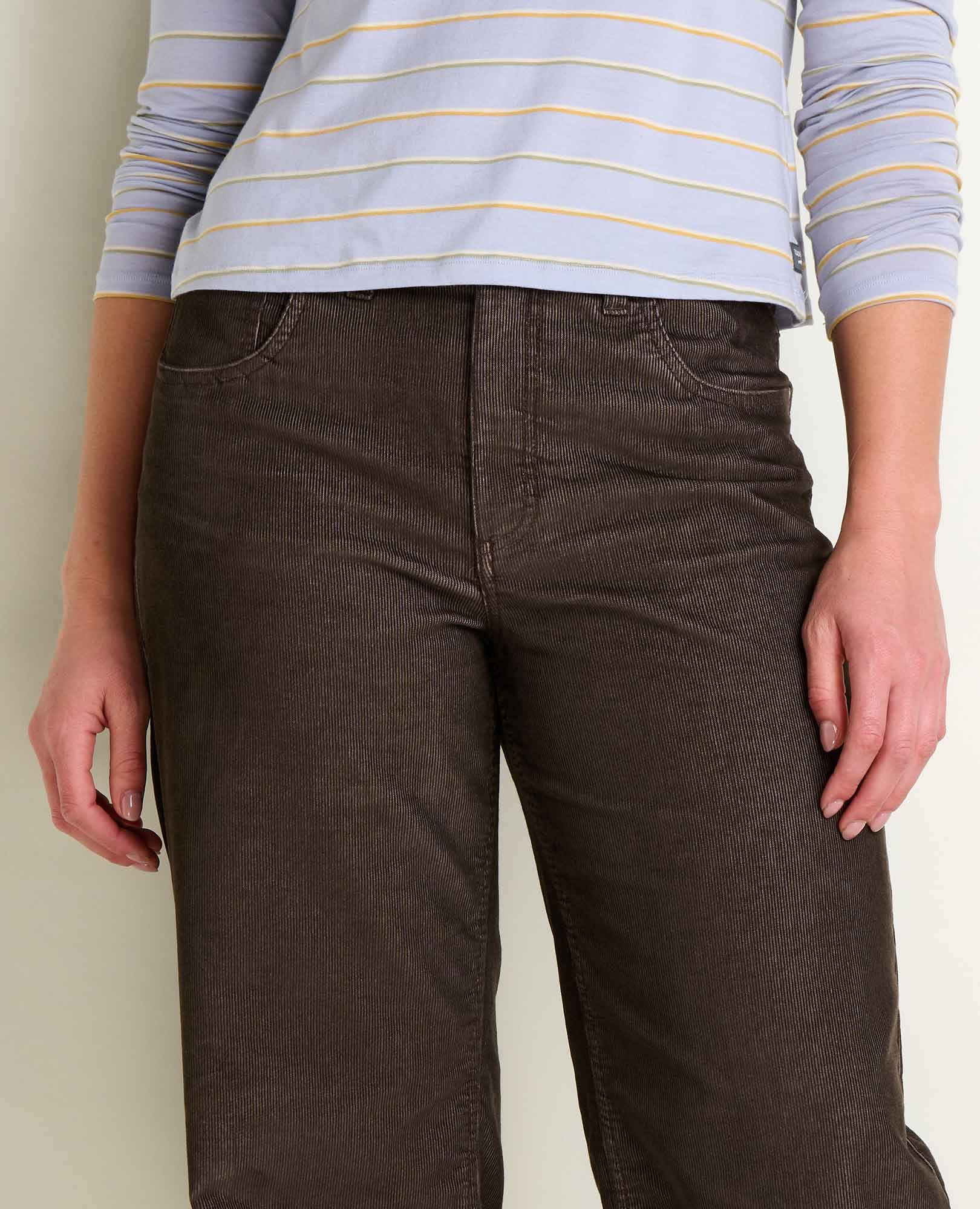 TOAD & CO Women's Coaster Cord Wide Leg Pant - Barnwood