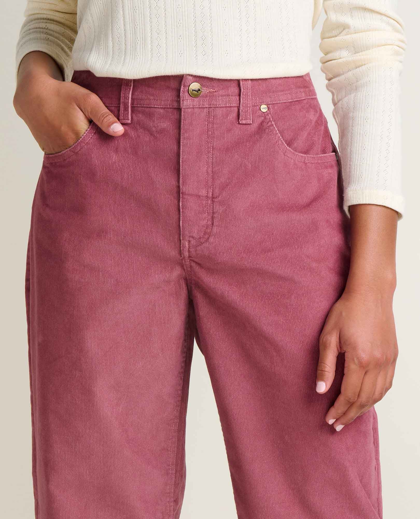 TOAD & CO Women's Coaster Cord Wide Leg Pant - Foxglove