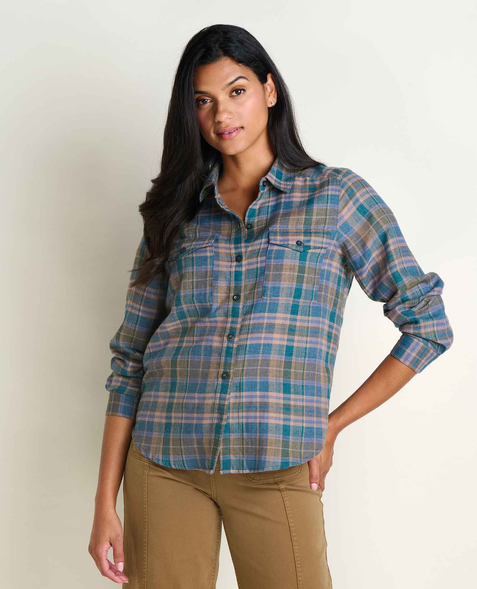 TOAD & CO Women's Re-Form Long Sleeve Shirt - Twilight Pattern