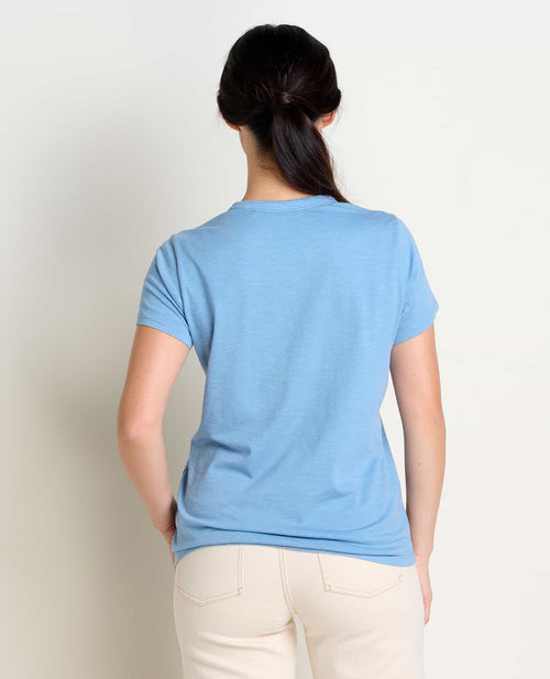 W's Primo Short Sleeve Crew - Weathered Blue