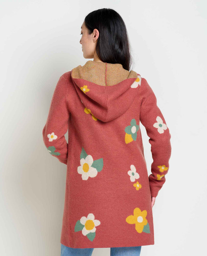 Toad & Co. Womens Heartfelt Hoodie - Merino Wool - Sundown Flowers