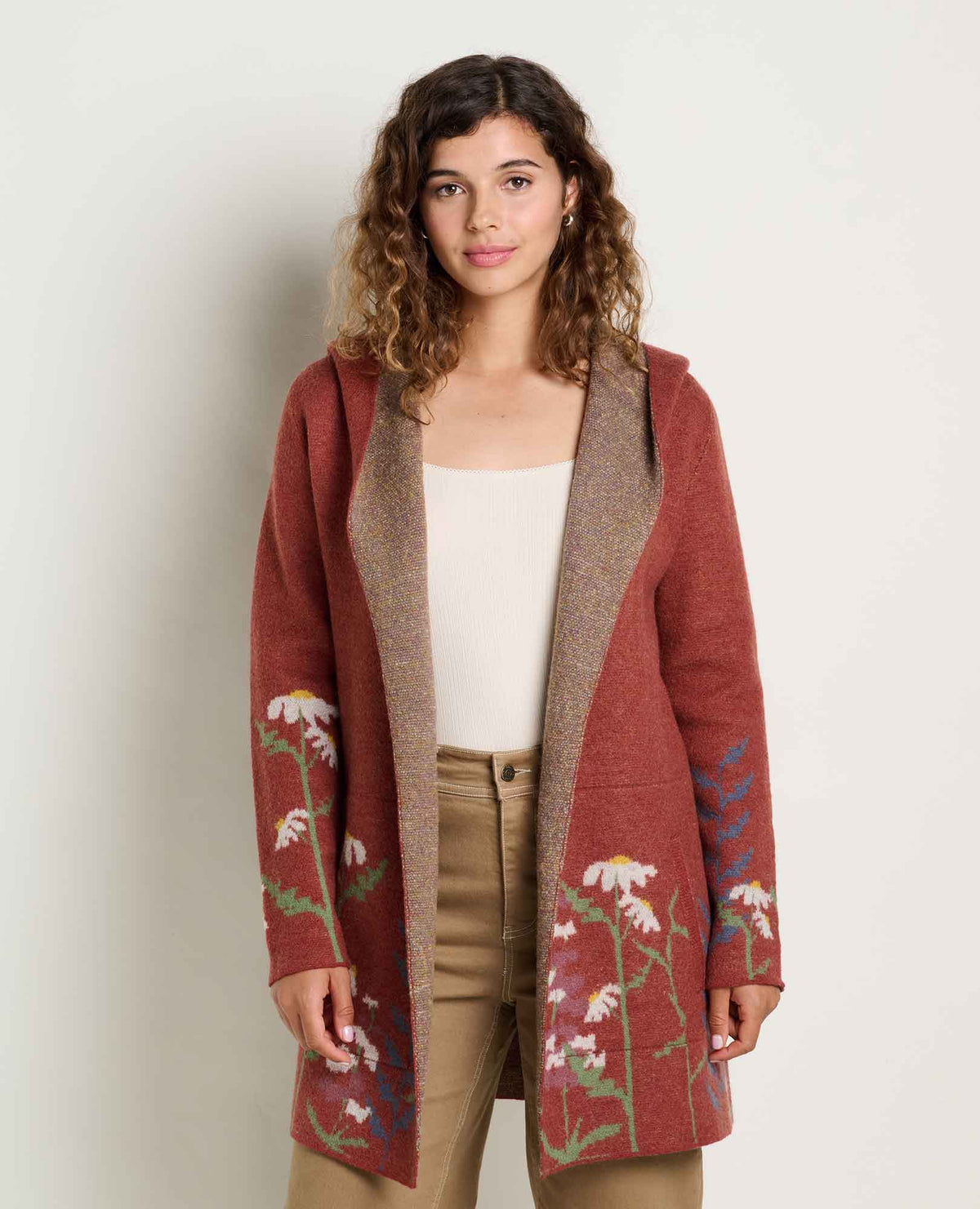 TOAD & CO Women's Merino Heartfelt Hoodie - Sundown Pattern