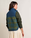 Toad&Co. Womens Sespe Sherpa Vest/ ink plaid