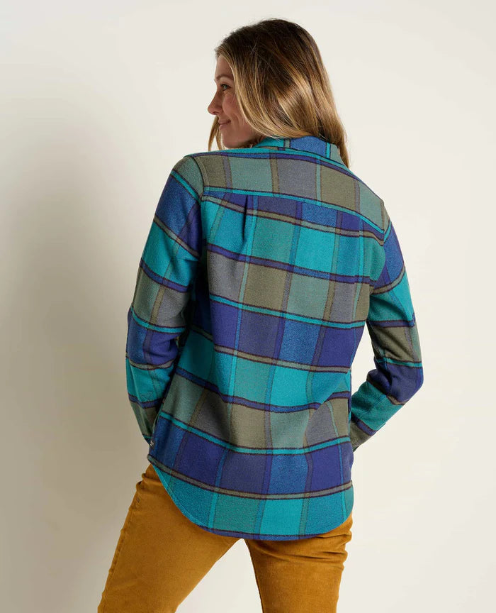 W's Folk Yeah Shirt Jacket - Cyan