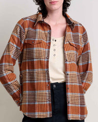 Toad & Co. Womens Folk Yeah Shirt Jacket - Umber