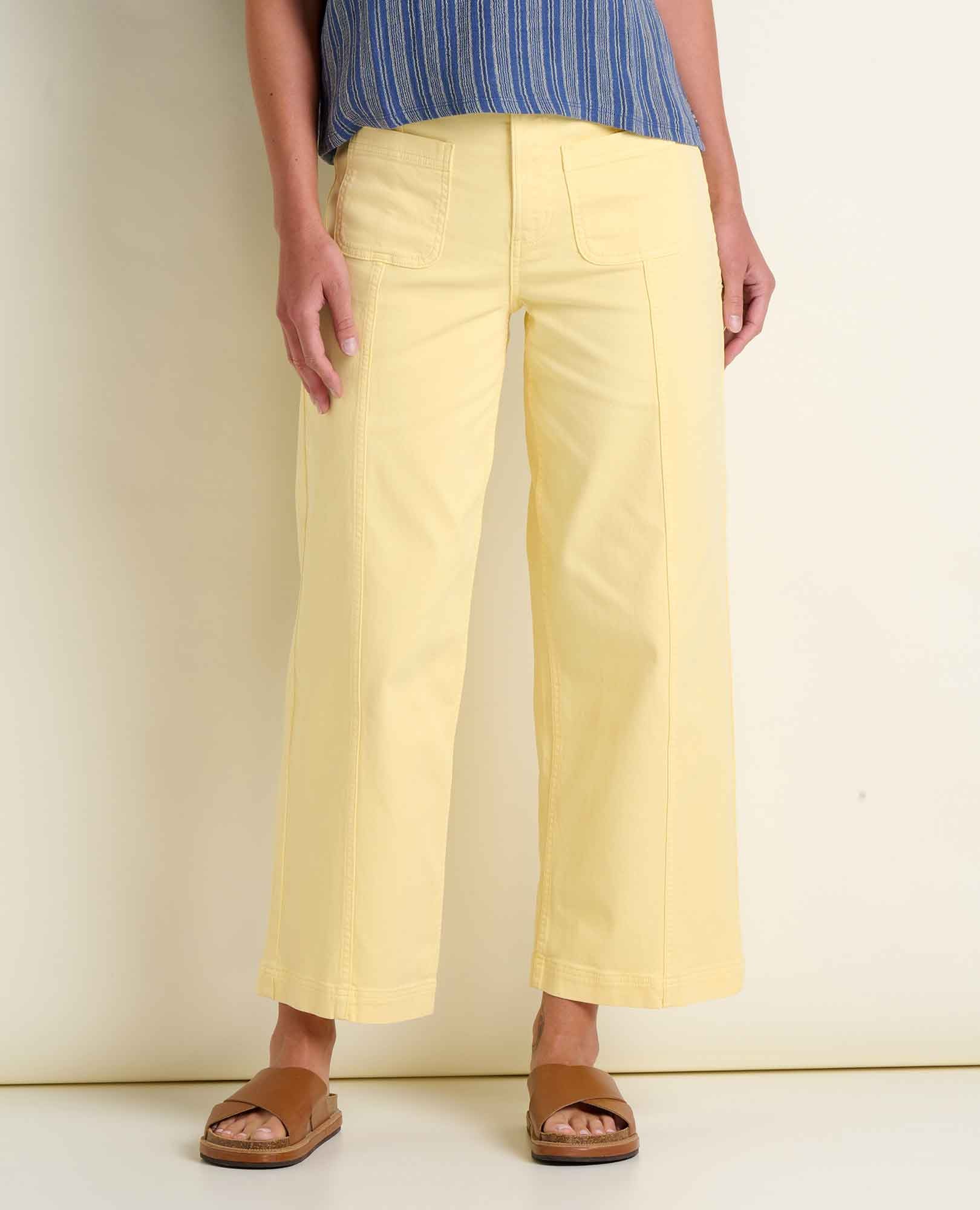 TOAD & CO. Women's Linden Wide Leg Canvas Pant - Meyer