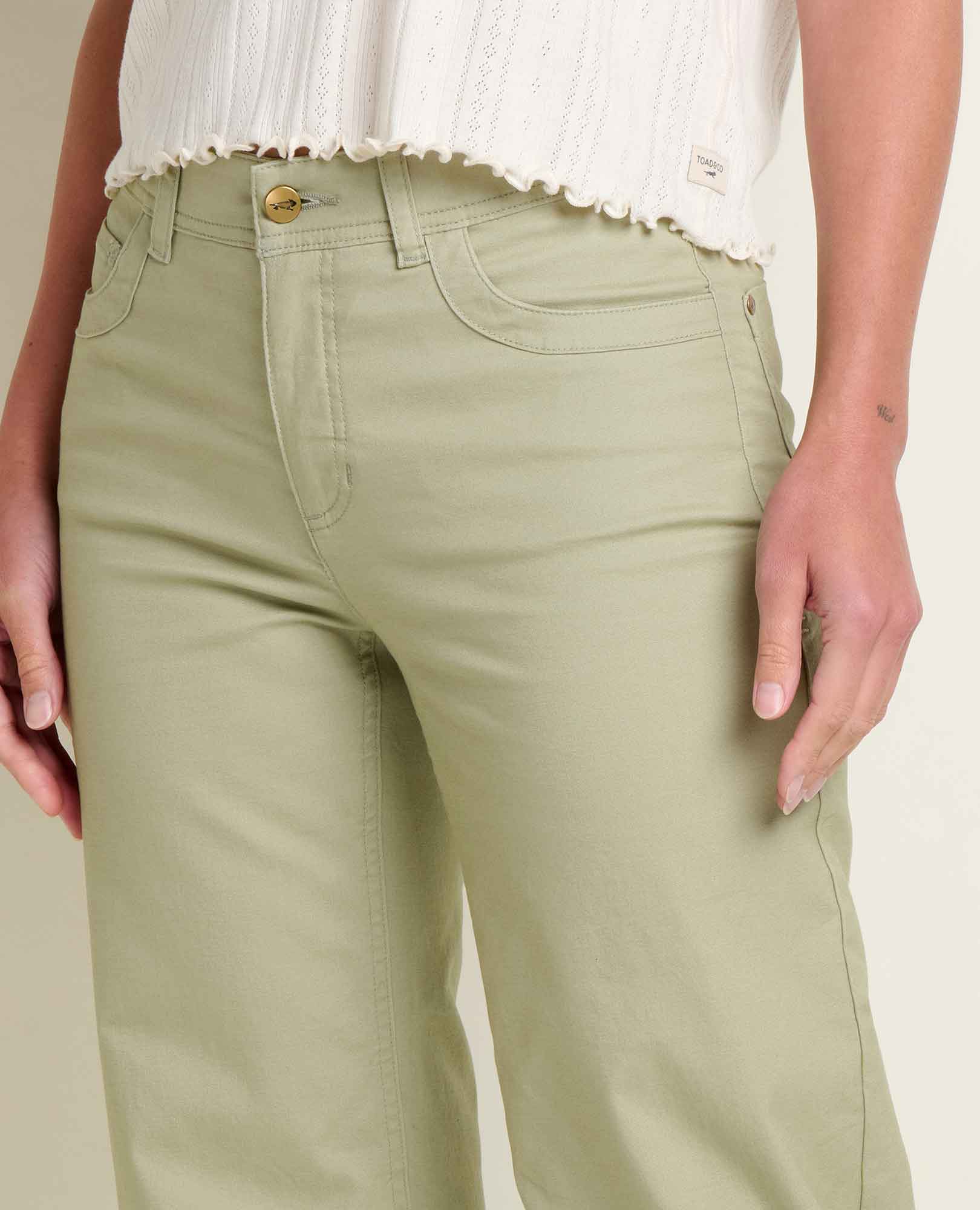 TOAD & CO. Earthworks Wide Leg Crop Pant - Yucca – Vamos Outdoors