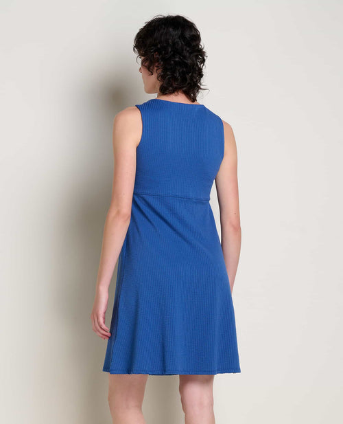 W's Rosemarie Sleeveless Dress- Cornflower Textured