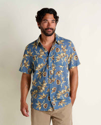 TOAD & CO. Men's Salton Shirt - Pacific Blue Print
