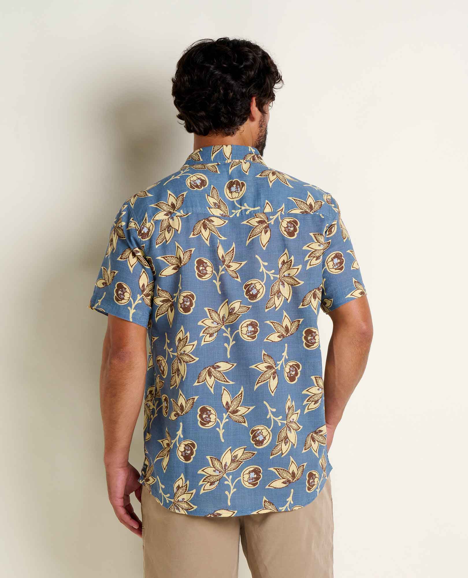 TOAD & CO. Men's Salton Shirt - Pacific Blue Print