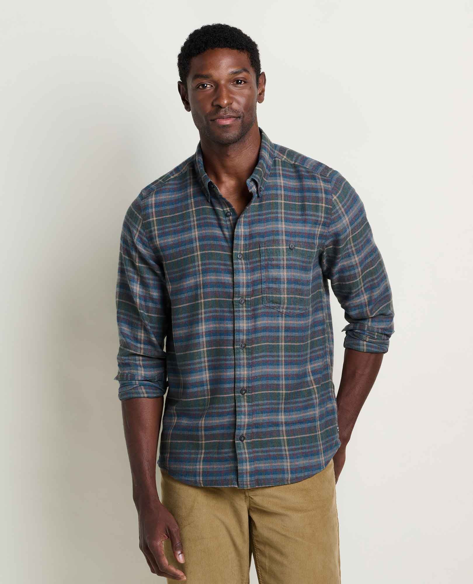 TOAD & CO Men's Airsmyth Long Sleeve Shirt - Beetle Pattern
