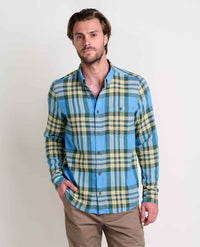 Toad & Co., Mens Airsmyth Shirt - Blue Jay Plaid