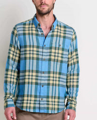 Toad & Co., Mens Airsmyth Shirt - Blue Jay Plaid