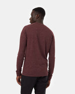 M's Hemp Classic Henley Longsleeve- Mulberry Heather