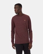 M's Hemp Classic Henley Longsleeve- Mulberry Heather