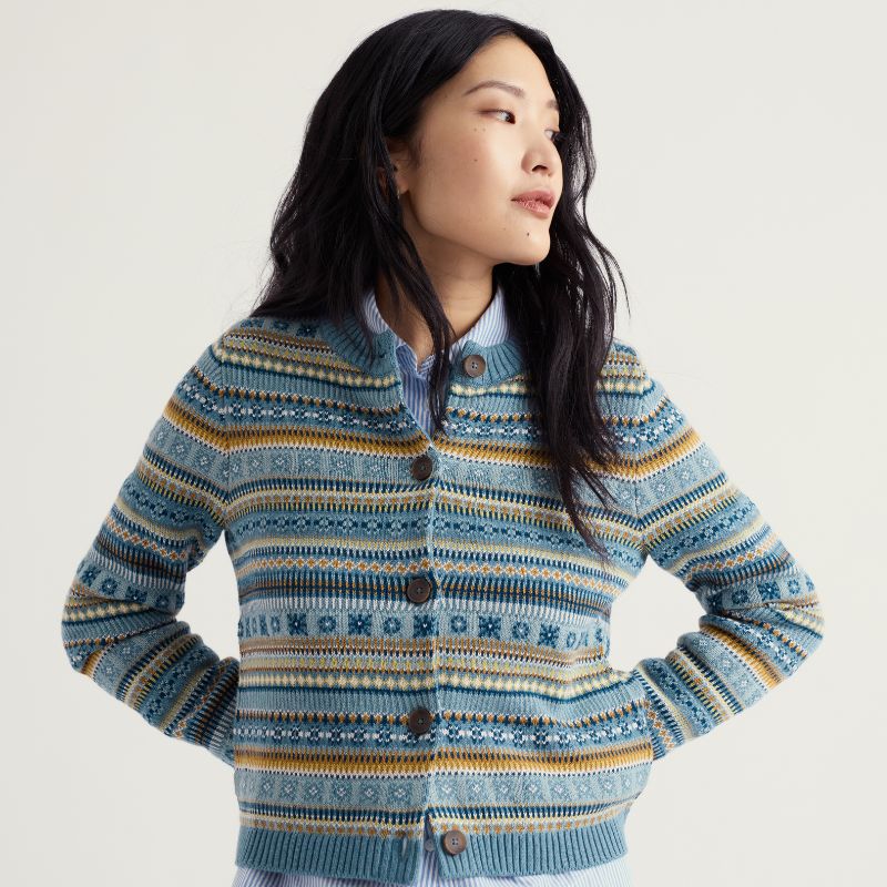 SEASALT Cove Cottage Cardigan - Cadet Multi