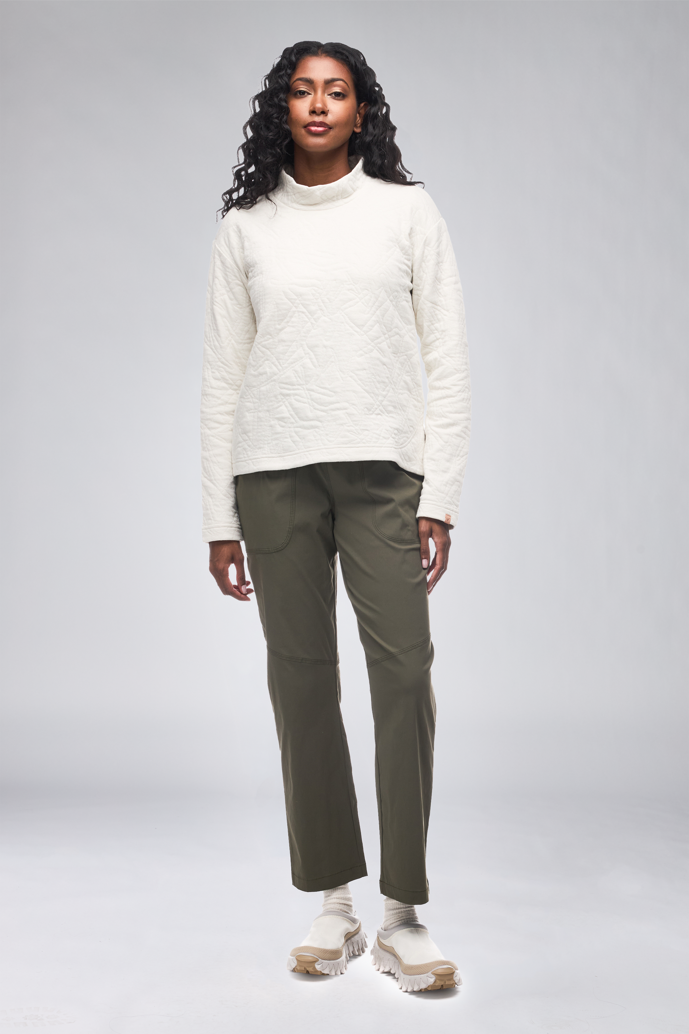 INDYEVA Brano Mockneck Sweater - Dusty