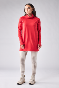 INDYEVA Meris Long Sleeve Tunic - Tomato