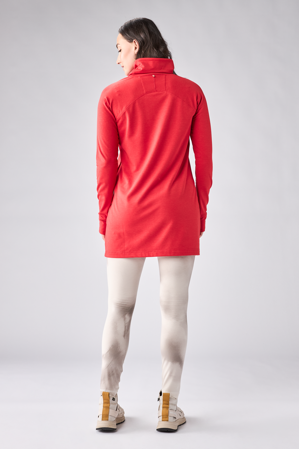 INDYEVA Meris Long Sleeve Tunic - Tomato