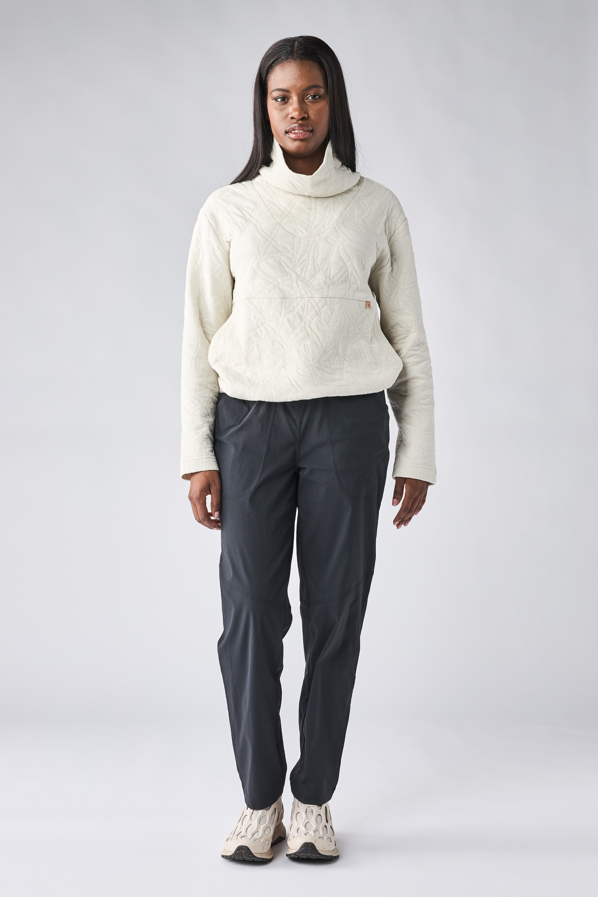 INDYEVA Relevo Cowl Sweater - Dusty